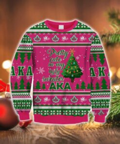 Aka Pretty Cute Is My Pink Ugly Christmas Sweater Best Gift