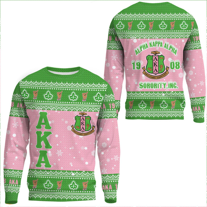 Lux Aka Sorority Ivy Greek Letter Christmas Crewneck Sweater Gift For Fans