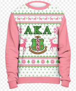 Lux Aka Sorority Ivy Greek Letter Christmas Crewneck Sweater Gift For Fans