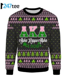 Aka Sorority Christmas Sweater For Men And Women