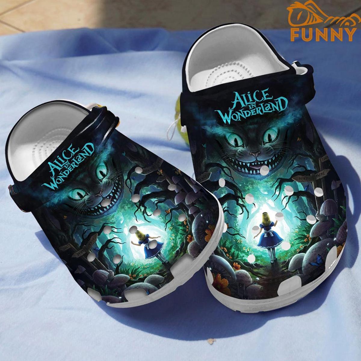 Alice In Wonderland Pattern Crocs For Fans