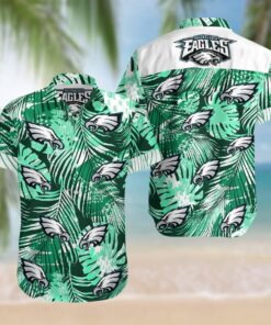 All Over Print Summer Short Sleeve Philadelphia Eagles Hawaiian Shirt