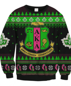 Aka Sorority Ivy Leaf Best Ugly Christmas Sweater