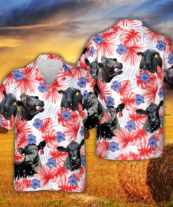 American Colors Black Angus Hawaiian Shirt Summer Gifts For Men And Women