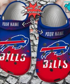 American Flag Breaking Wall Crocs Buffalo Bills