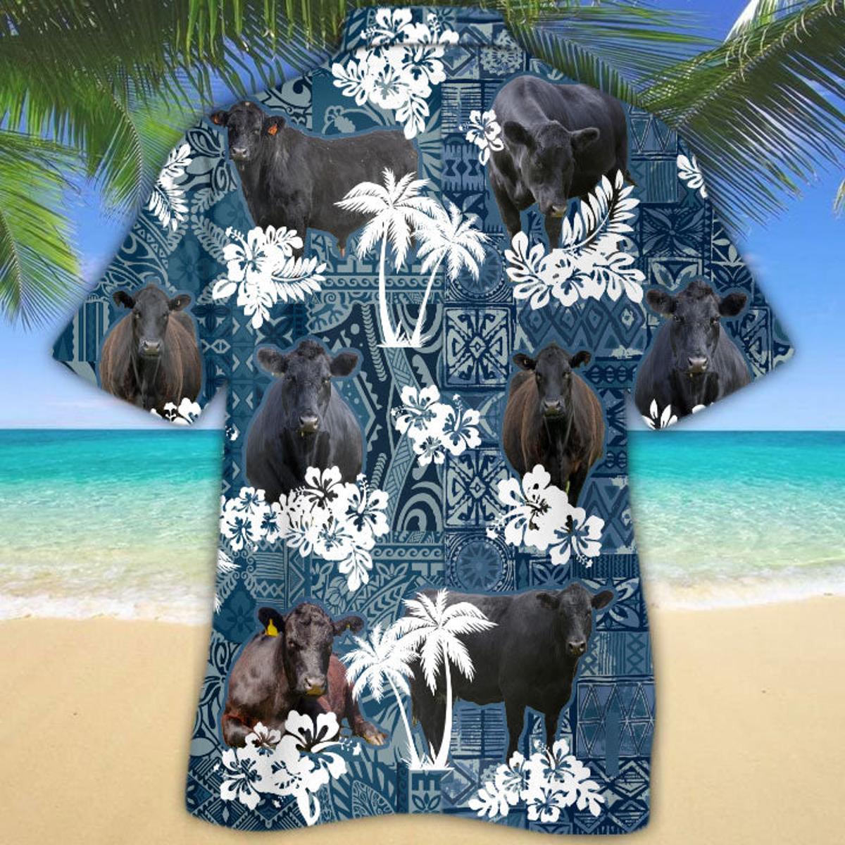 American Colors Black Angus Hawaiian Shirt Summer Gifts For Men And Women