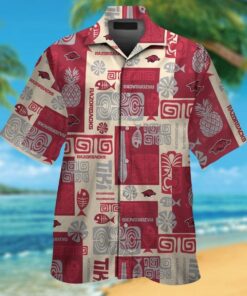 Arkansas Arkansas Razorback Hawaiian Shirt Size Fron S To 5xl