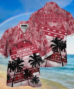 Arkansas Hibiscus Arkansas Razorback Hawaiian Shirt Size Fron S To 5xl