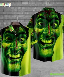 Ash The Evil Dead Green Horror Movie Halloween Hawaiian Shirt Gift