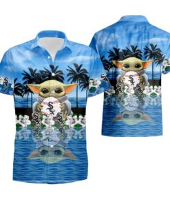 Flower Summer White Sox Hawaiian Shirt Size Fron S To 5xl