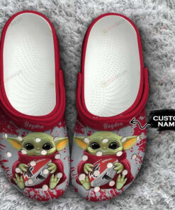 Baby Yoda Custom Name Atlanta Falcons Crocs