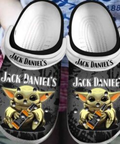 Baby Yoda Hug Native American Jack Daniels Crocs