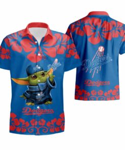 Baby Yoda La Dodgers Hawaiian Shirt Size Fron S To 5xl