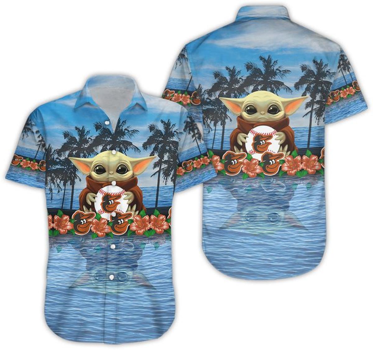 Tropical Flower Orioles Hawaiian Shirt For Men Women