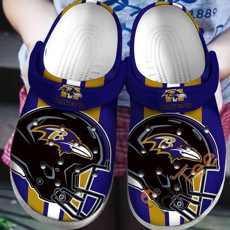 Blue Cloud Baltimore Ravens Crocs Funny For Fans