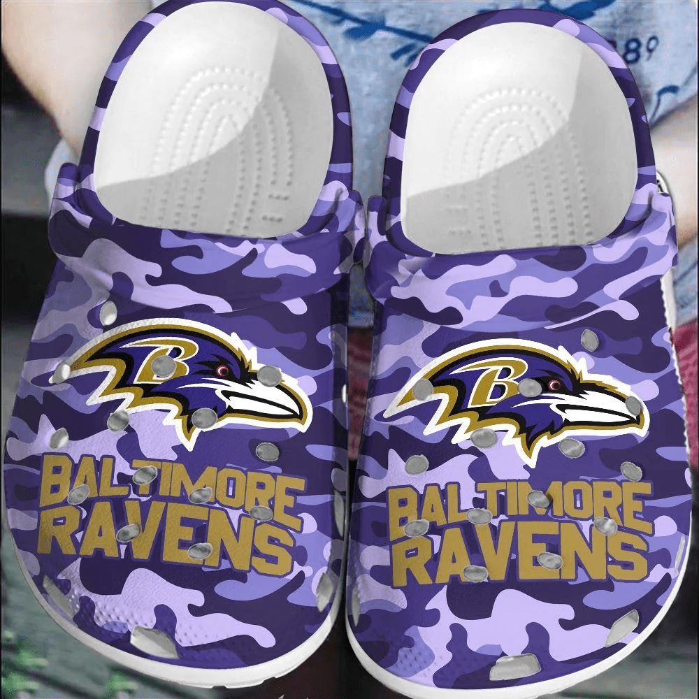 Baltimore Ravens Crocs For Men Women