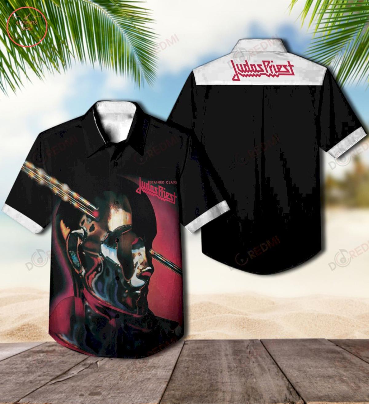 Sad Wings Of Destiny Album Cover Judas Priest Hawaiian Shirt Outfit For Men