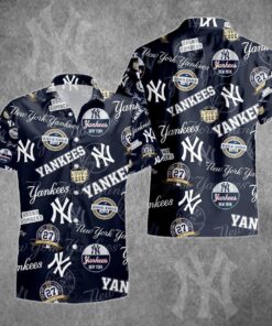 Baseball Floral Yankees Aloha Shirt For Men Women