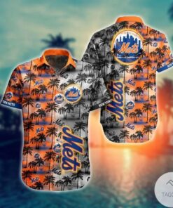 Baseball Mets Aloha Shirt