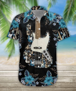 Homme Chemise Guitar Hawaiian Shirt For Women