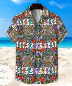 Bears Colorful Unisex Grateful Dead Hawaiian Shirt