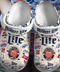 Beer Miller Lite Crocs Gift For Fans