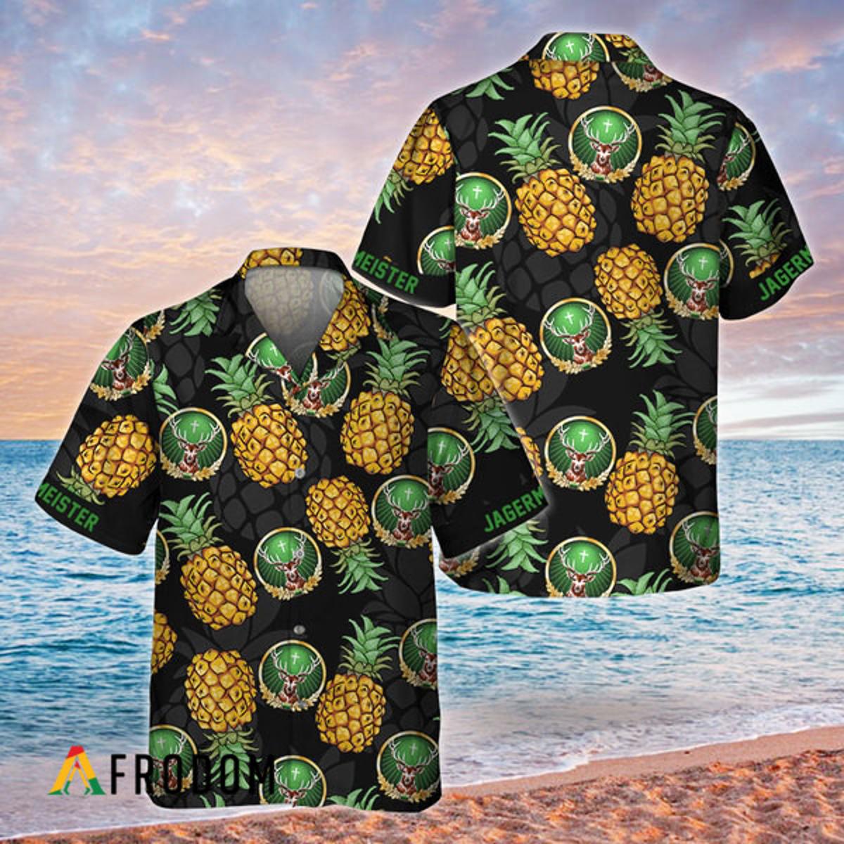 Tropical Red Dragon Fruit Pineapple Hawaiian Shirt