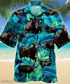 Black Angus Cow Cattle Hawaiian Shirt For Men And Women