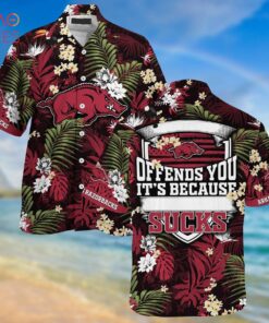 Black Mascot Razorback Hawaiian Shirt For Men Women