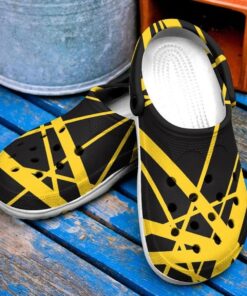 Black Yellow Van Halen Crocs Gift For Fans