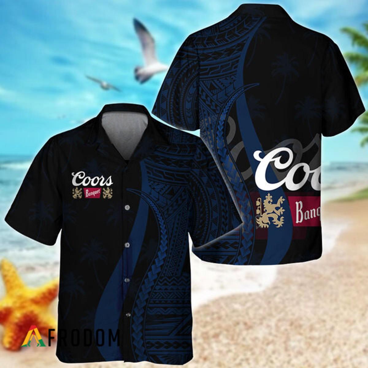 Black Aloha Pineapple Coors Light Hawaiian Shirt For Fans