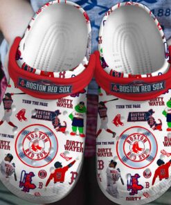 Boston Red Sox Baseball Team Crocs Clogs Crocband Shoes Gift