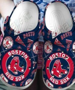 Boston Red Sox Crocs Crocband Shoes Clogs For Fans