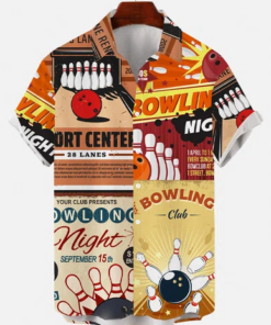 Custom Bowling Hawaiian Shirts For Men