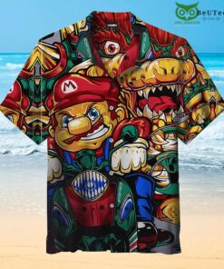 Brothers Racing Super Mario Sunshine Tropical Shirt Size Fron S To 5xl