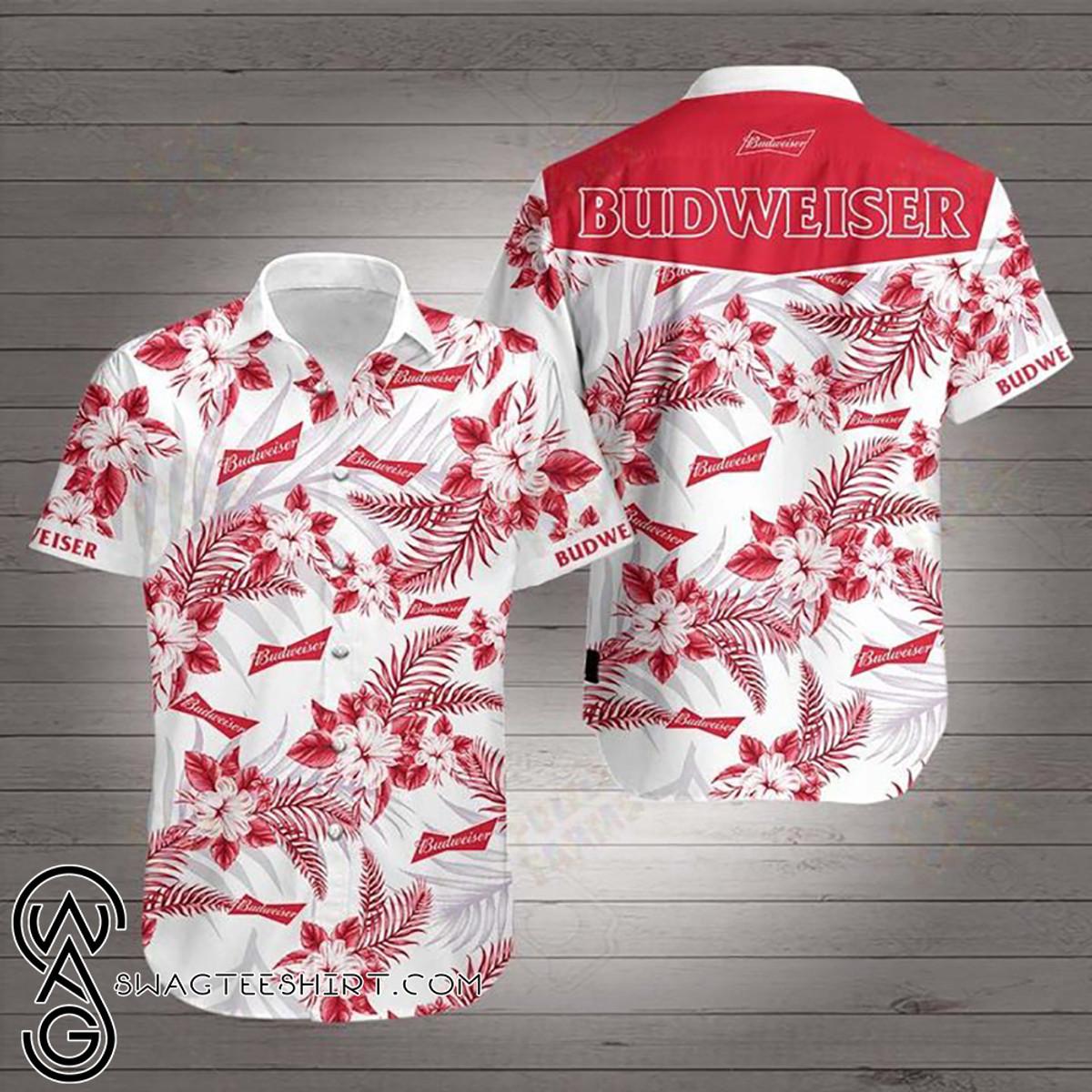 Beer Budweiser Hawaiian Shirt Size Fron S To 5xl