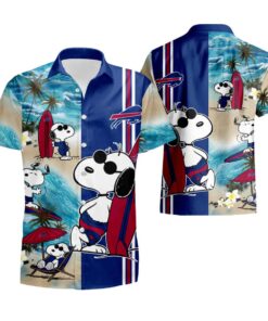 Buffalo Bills Surfing Snoopy Hawaiian Shirt Outfit For Men