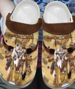 Wolf Classic Native American Crocs Best Gift For Fans