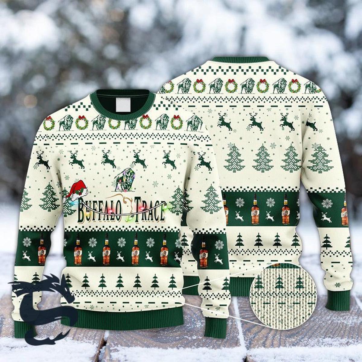 Buffalo Trace Ugly Christmas Sweater For Fans