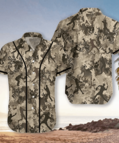 Camo Hawaiian Shirt For Men And Women