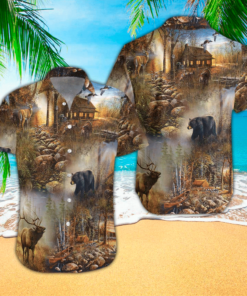 Camo Hawaiian Shirt For Men And Women