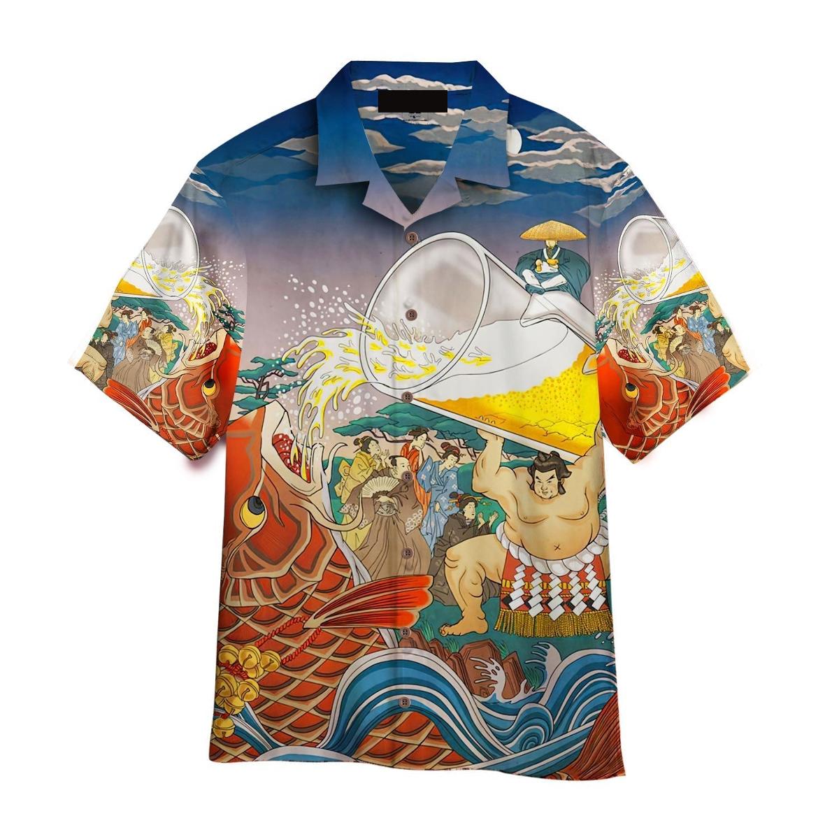 Fydude Men’s Beer Oktoberfest Hawaiian Shirt Outfit For Men