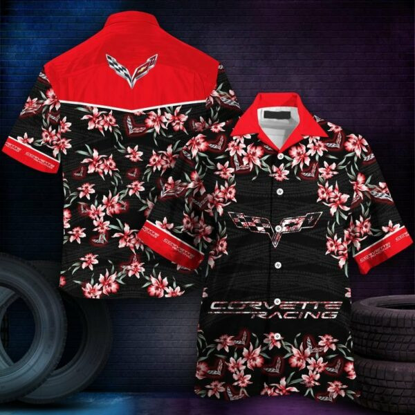 Centennial Edition Corvette Hawaiian Shirt Outfit For Men