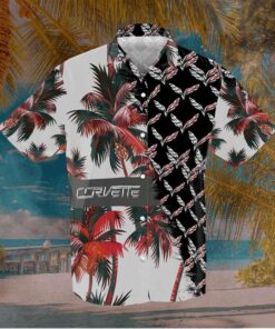 Pinball Corvette Hawaiian Shirt Outfit For Men