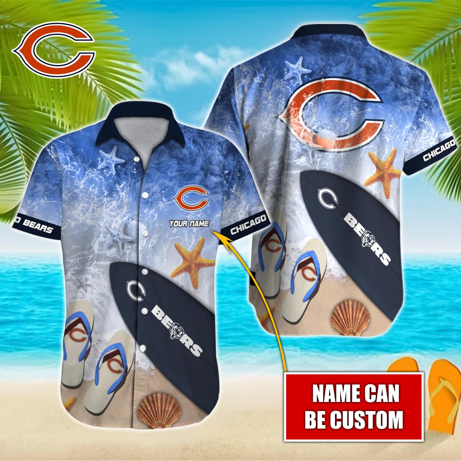 Chicago Bears Tommy Bahama Hawaiian Shirt Summer Gift