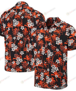 Chicago Bears Navy Floral Hawaiian Shirt Gift