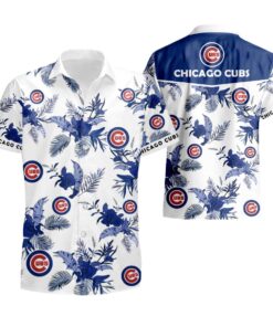 Chicago Cubs Hawaiian With Floral Summer Aloha Shirt