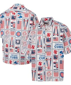 Chicago Cubs Reyn Spooner Americana Hawaiian Shirt For Fans