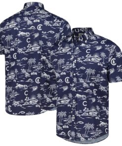 Chicago Cubs Reyn Spooner Kekai Navy Aloha Shirt For Fans