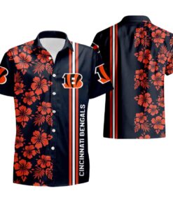 Cincinnati Bengals Floral Fashion Hawaiian Shirt Summer Gift